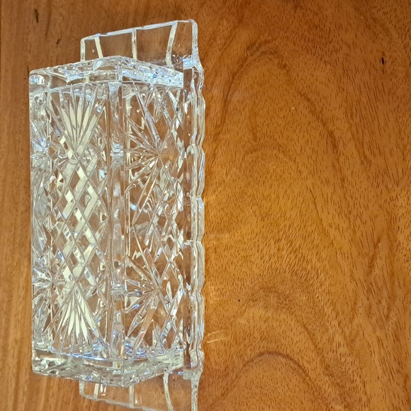 Vintage godinger crystal pineapple butter dish - Picture 2 of 2